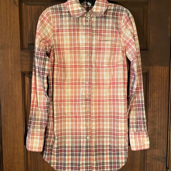 Free People Multi Color Button Down for Layering - Picture 1 of 4